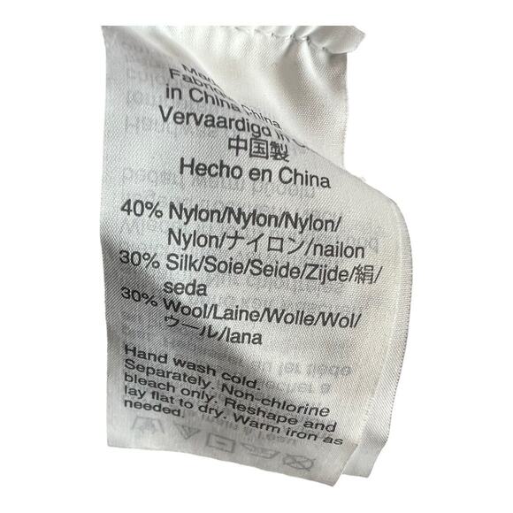 Madewell confetti Gray rainbow knit turtleneck sweater XS Silk Wool - Picture 7 of 7